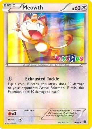 Meowth - 53/83 (Toys R Us Promo), Miscellaneous Cards & Products 053/083