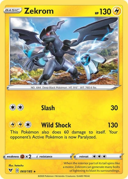 Zekrom - 060/185 (Cosmos Holo), Miscellaneous Cards & Products 060/185