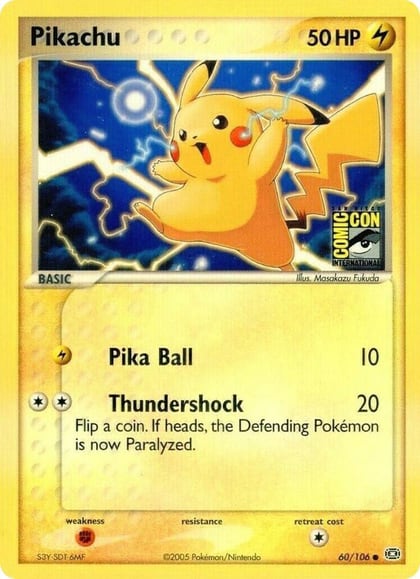 Pikachu - 60/106 (SDCC 2005), Miscellaneous Cards & Products 060/106