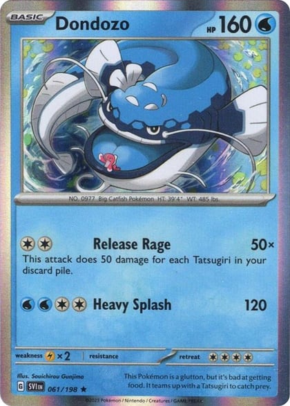 Dondozo - 061/198 (Line Holo), Miscellaneous Cards & Products 061/198