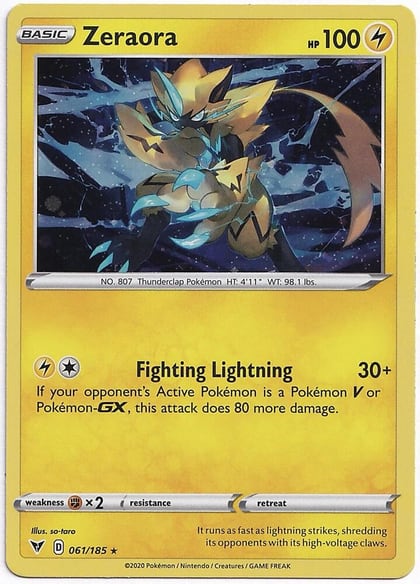 Zeraora - 061/185 (Cosmos Holo), Miscellaneous Cards & Products 061/185