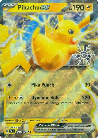 Pikachu ex (Holiday Calendar), Miscellaneous Cards & Products 063/193
