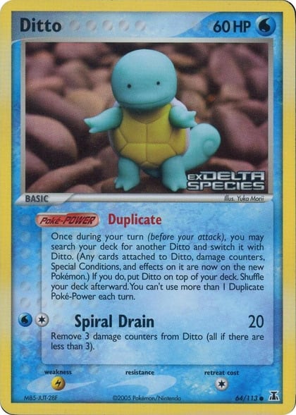 Ditto - 64/113 (Squirtle) (Delta Species Stamped), Miscellaneous Cards & Products 064/113
