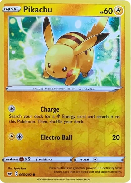 Pikachu - 065/202 (Reverse Cosmos Holo), Miscellaneous Cards & Products 065/202