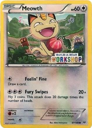 Meowth - 67/108 (Build-A-Bear Workshop Exclusive), Miscellaneous Cards & Products 067/108