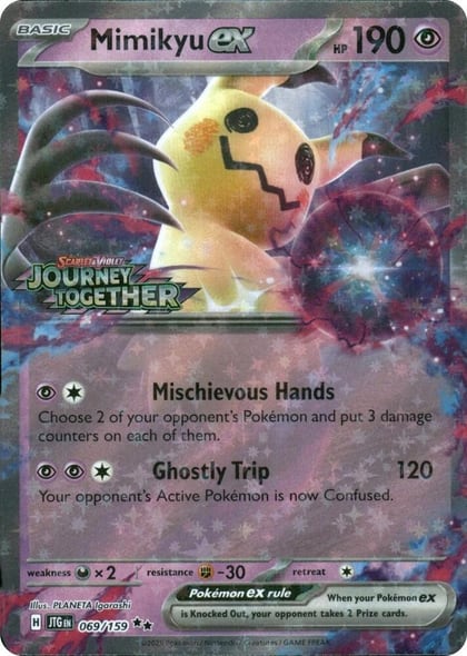 Mimikyu ex (Journey Together Stamped), Miscellaneous Cards & Products 069/159