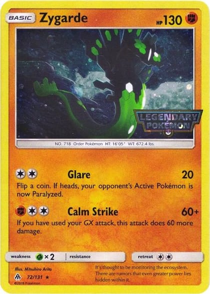 Zygarde - 72/131 (Cosmos Holo), Miscellaneous Cards & Products 072/131