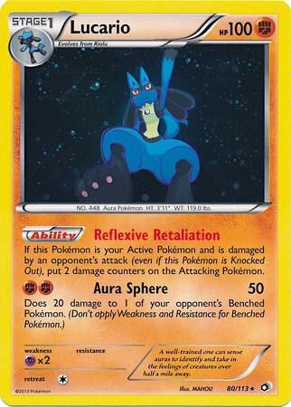 Lucario - 80/113 (Cosmos Holo), Miscellaneous Cards & Products 080/113