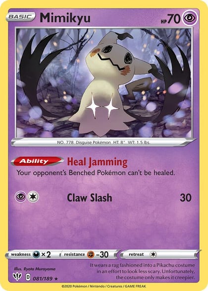 Mimikyu - 081/189 (Cosmos Holo), Miscellaneous Cards & Products 081/189