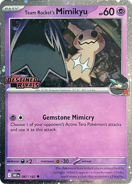 Team Rocket's Mimikyu (Prerelease), Miscellaneous Cards & Products 087/182