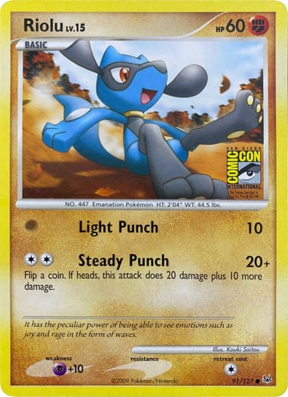 Riolu - 91/127 (SDCC 2009), Miscellaneous Cards & Products 091/127
