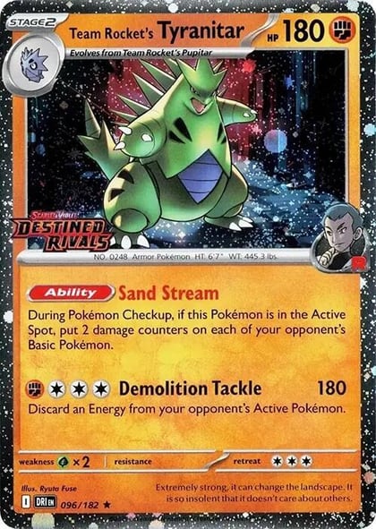 Team Rocket's Tyranitar (Prerelease), Miscellaneous Cards & Products 096/182