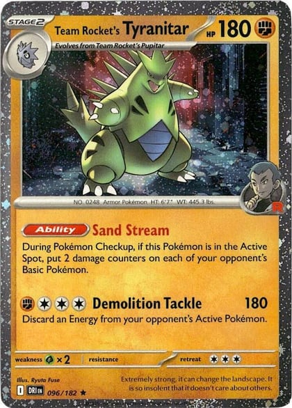 Team Rocket's Tyranitar - 096/182 (Cosmos Holo), Miscellaneous Cards & Products 096/182