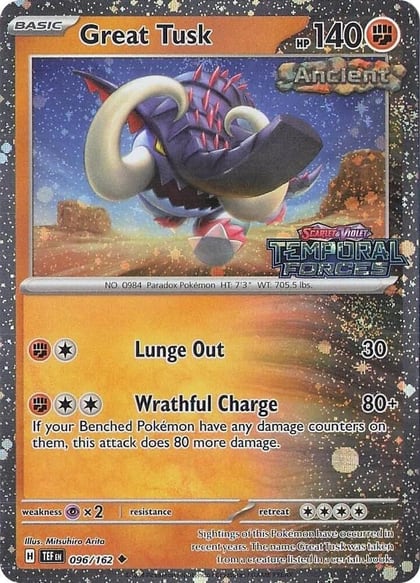 Great Tusk - 096/162 (Temporal Forces Stamped), Miscellaneous Cards & Products 096/162