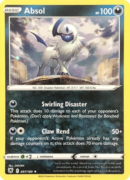 Absol - 097/189 (Cosmos Holo), Miscellaneous Cards & Products 097/189