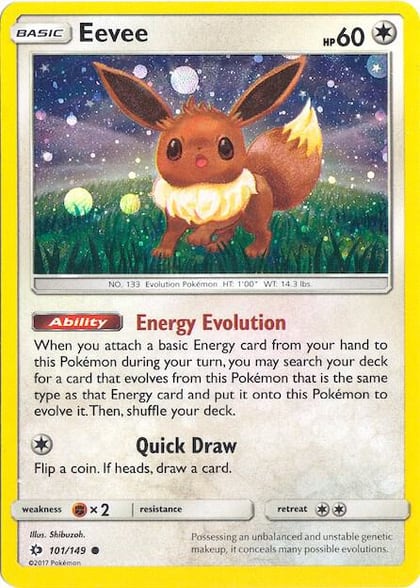 Eevee - 101/149 (Cosmos Holo), Miscellaneous Cards & Products 101/149
