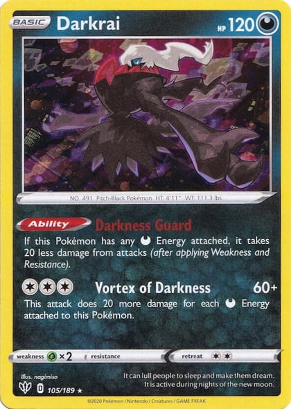 Darkrai - 105/189 (Cosmos Holo), Miscellaneous Cards & Products 105/189