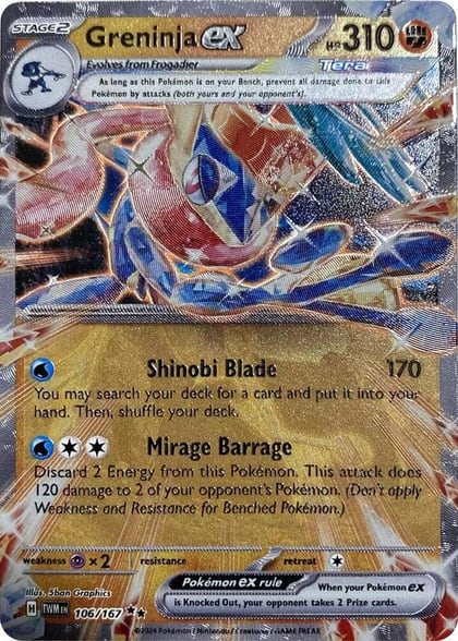 Greninja ex (GameStop Metal Card), Miscellaneous Cards & Products 106/167