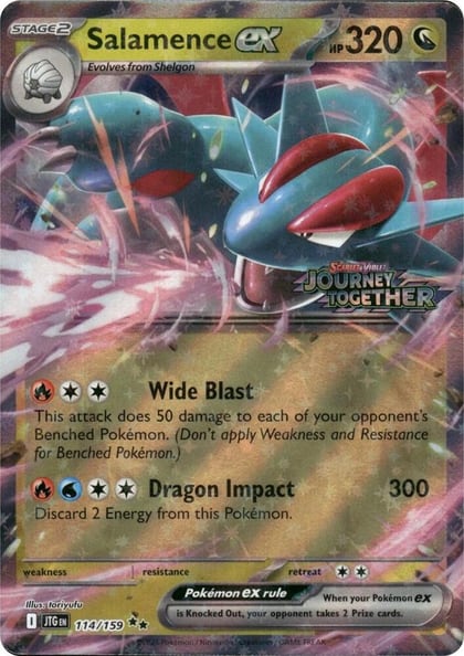 Salamence ex - 114/159 (Journey Together Stamped), Miscellaneous Cards & Products 114/159