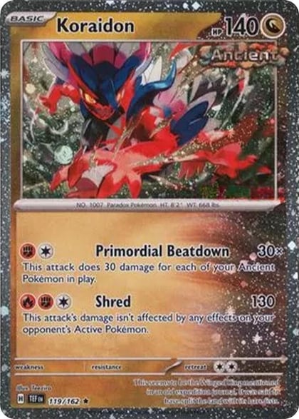 Koraidon - 119/162 (Cosmos Holo), Miscellaneous Cards & Products 119/162