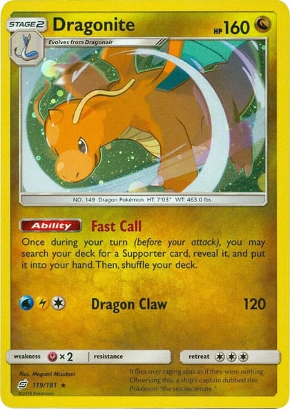 Dragonite - 119/181 (Cosmos Holo), Miscellaneous Cards & Products 119/181