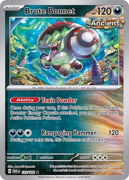 Brute Bonnet - 123/182 (Cosmos Holo), Miscellaneous Cards & Products 123/182