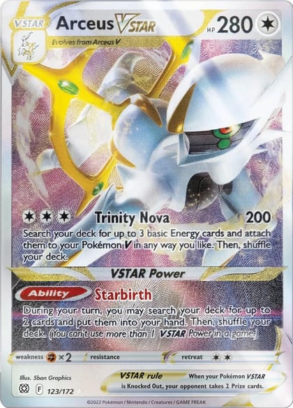 Arceus VSTAR - 123/172 (Metal Card), Miscellaneous Cards & Products 123/172