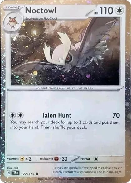 Noctowl - 127 (Cosmos Holo), Miscellaneous Cards & Products 127/162