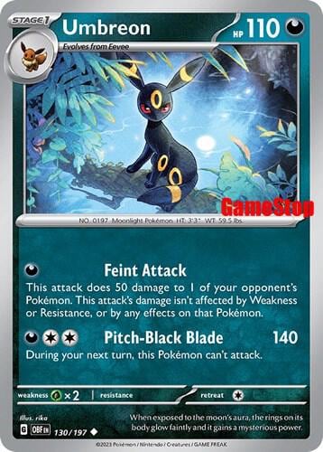 Umbreon - 130/197 (GameStop Exclusive), Miscellaneous Cards & Products 130/197
