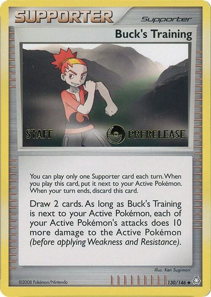 Buck's Training - 130/146 (Prerelease) [Staff], Miscellaneous Cards & Products 130