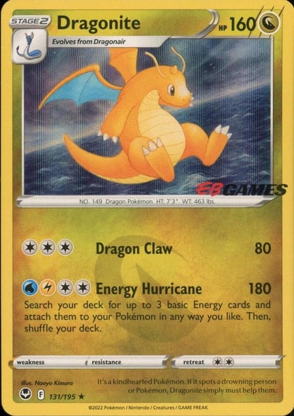 Dragonite - 131/195 (EB Games Exclusive), Miscellaneous Cards & Products 131/195
