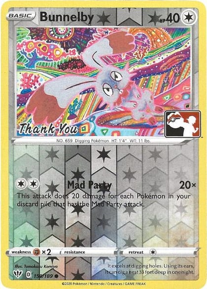 Bunnelby - 150/189 (Thank You Promo), Miscellaneous Cards & Products 150/189