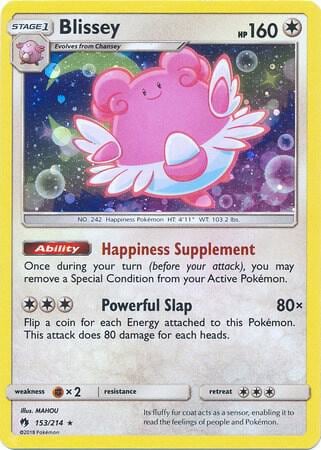 Blissey - 153/214 (Cosmos Holo), Miscellaneous Cards & Products 153/214