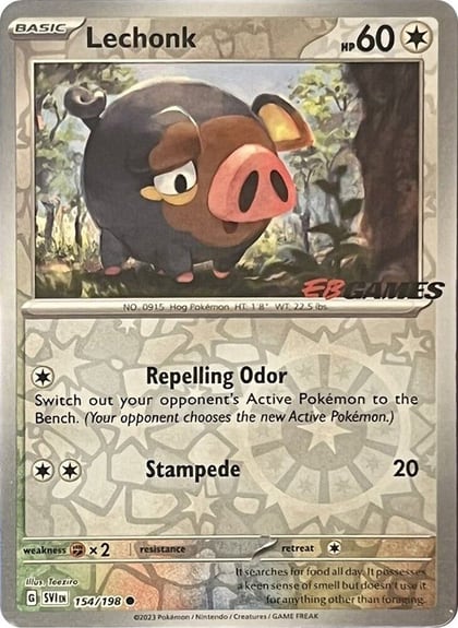 Lechonk - 154/198 (EB Games Promo), Miscellaneous Cards & Products 154/198