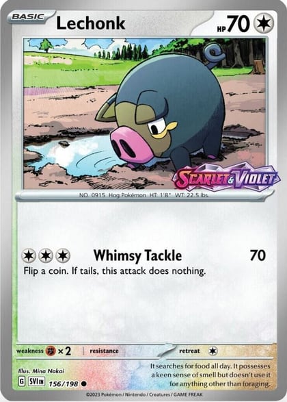 Lechonk - 156/198 (Best Buy Exclusive), Miscellaneous Cards & Products 156/198