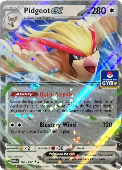 Pidgeot ex - 164/197, Miscellaneous Cards & Products 164/197