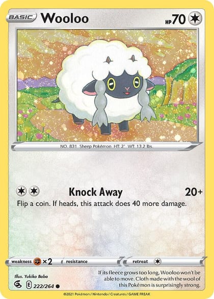 Wooloo - 222/264 (Cosmos Holo), Miscellaneous Cards & Products 222/264