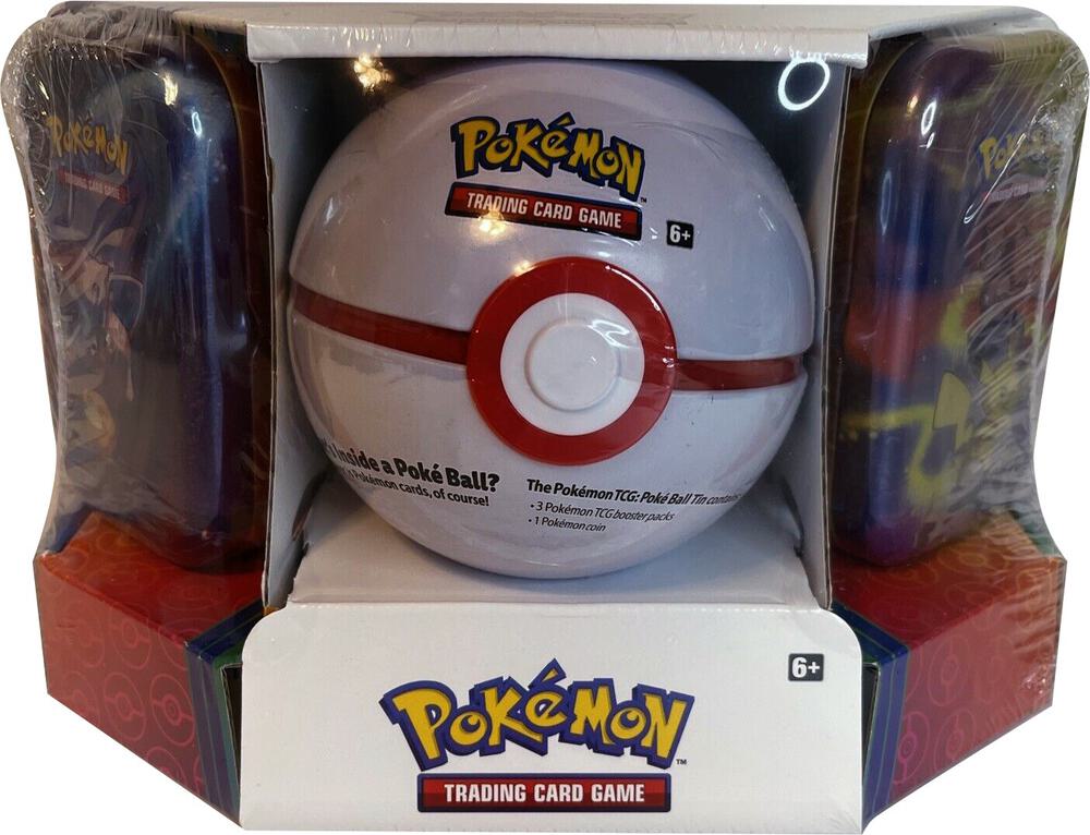 Pokemon - Poke Ball Tin + 2 Kanto Power Mini Tins - Premier Ball, Miscellaneous Cards & Products P245520