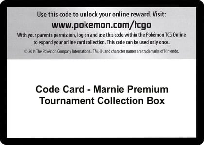 Code Card - Marnie Premium Tournament Collection Box, Miscellaneous Cards & Products P250034