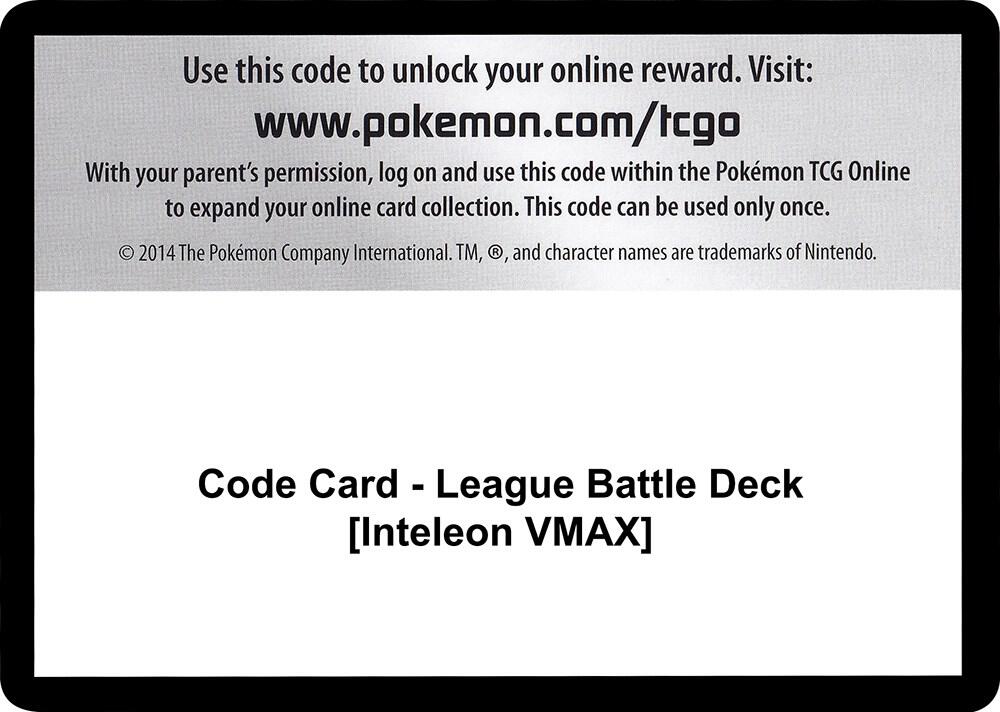 Code Card - League Battle Deck [Inteleon VMAX], Miscellaneous Cards & Products P251463