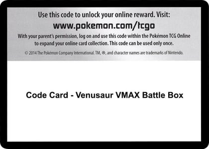 Code Card - Venusaur VMAX Battle Box, Miscellaneous Cards & Products P251526