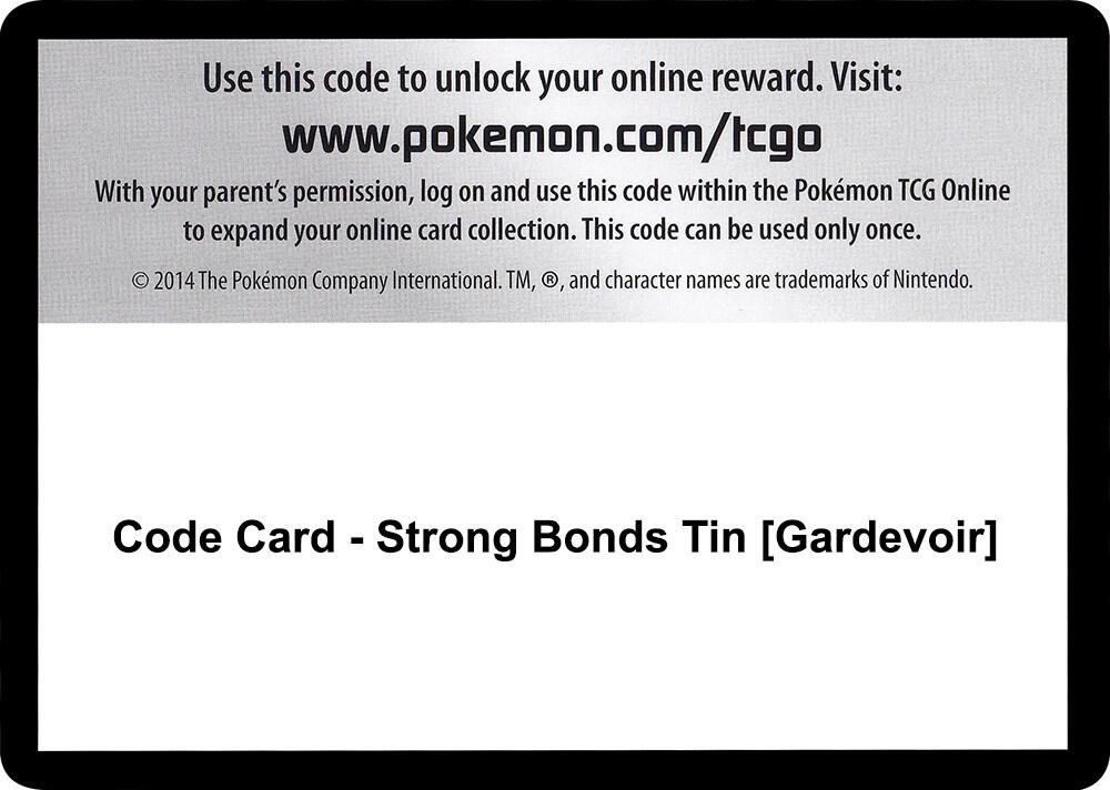 Code Card - Strong Bonds Tin [Gardevoir], Miscellaneous Cards & Products P257547