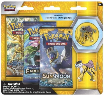 Legendary Beasts Collector Pin 3 Pack Blister [Raikou], Miscellaneous Cards & Products P265943