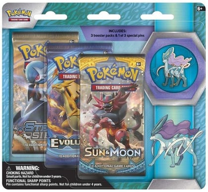 Legendary Beasts Collector Pin 3 Pack Blister [Suicune], Miscellaneous Cards & Products P265946