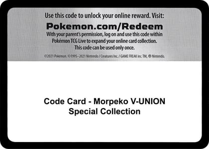 Code Card - Morpeko V-UNION Special Collection, Miscellaneous Cards & Products P270672