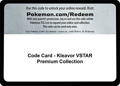 Code Card - Kleavor VSTAR Premium Collection, Miscellaneous Cards & Products P275118