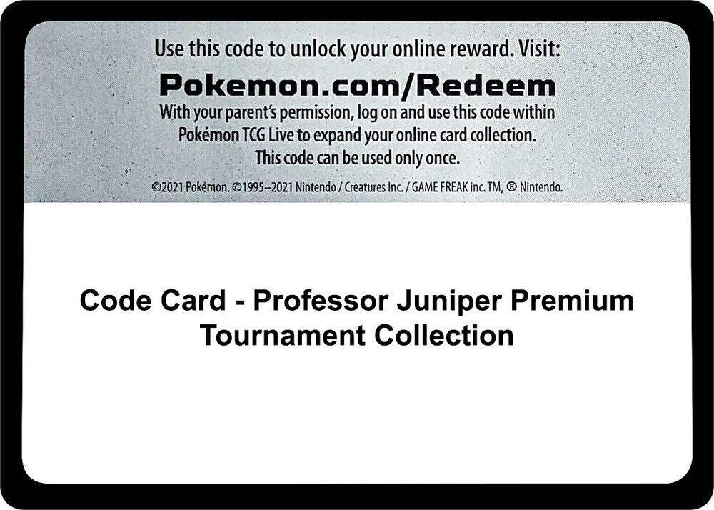 Code Card - Professor Juniper Premium Tournament Collection, Miscellaneous Cards & Products P276701