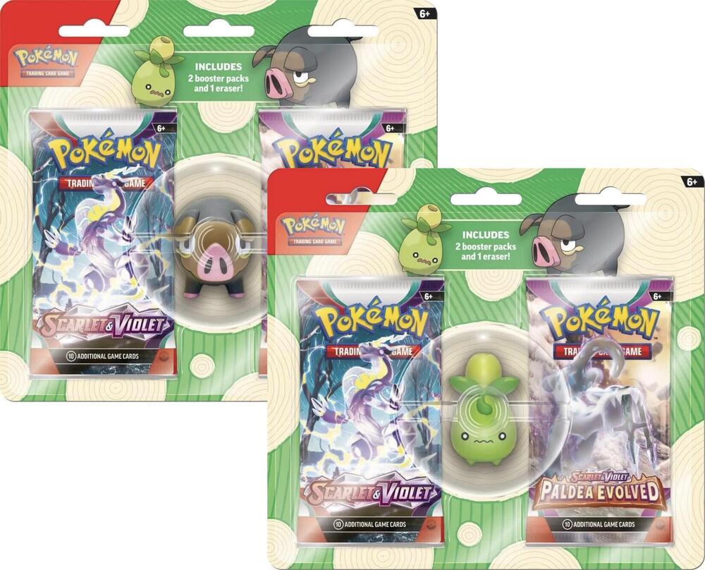 Pokemon TCG: Back to School Eraser Blister 2023 [Set of 2], Miscellaneous Cards & Products P497966