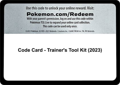 Code Card - Trainer's Tool Kit (2023), Miscellaneous Cards & Products P501215