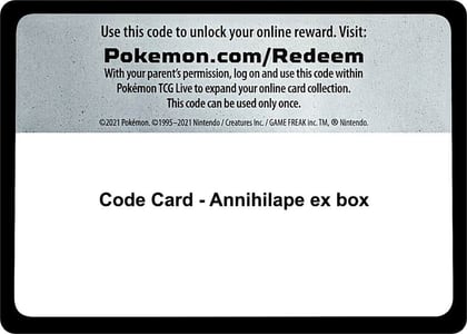 Code Card - Annihilape ex box, Miscellaneous Cards & Products P518261